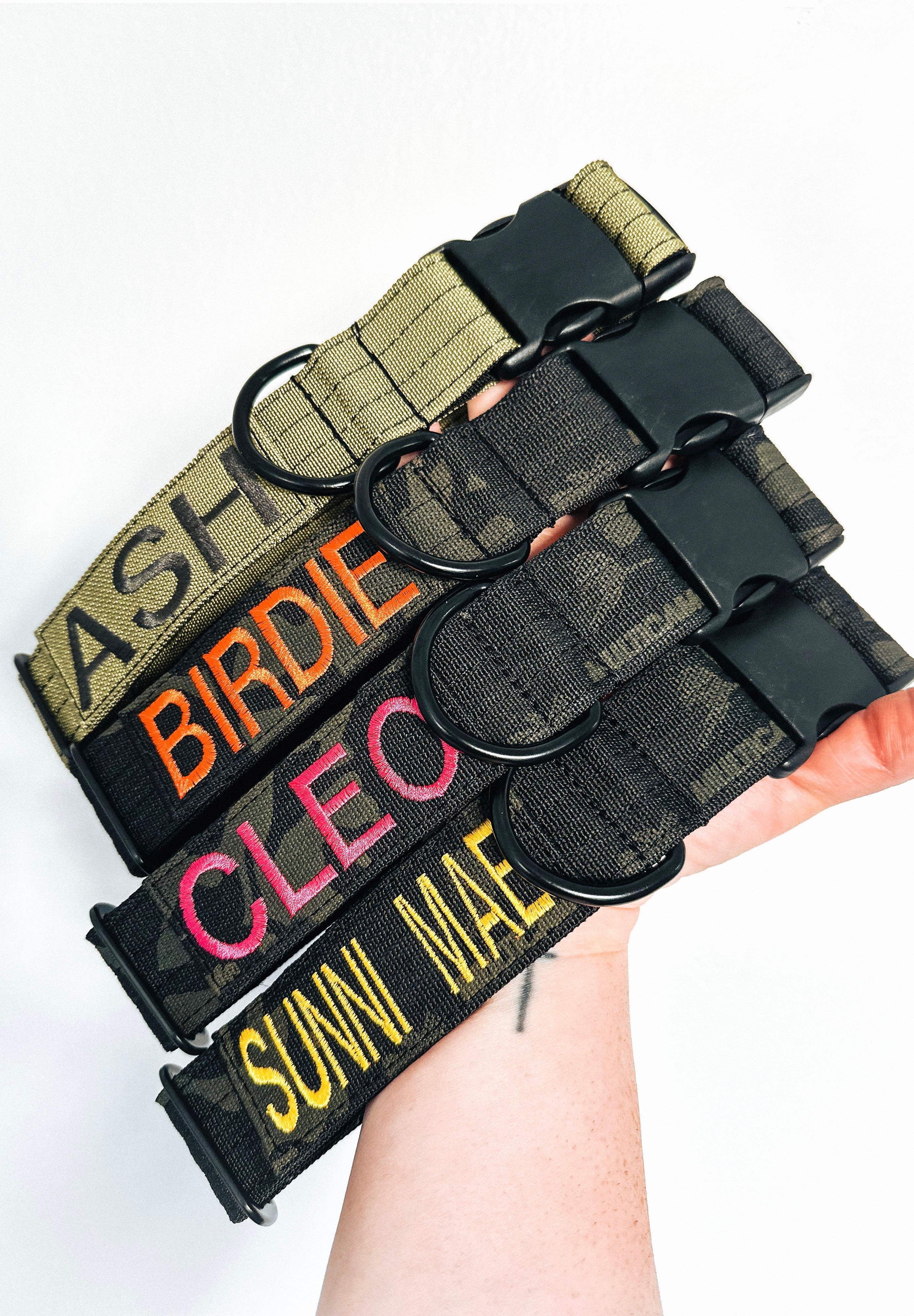 Personalized military shop dog collars