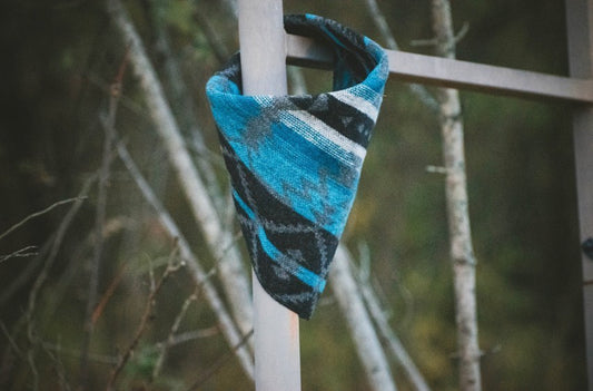 Blue Aztec Bandana