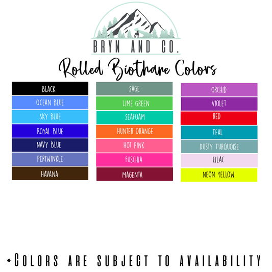 1/4" Rolled Biothane Leash